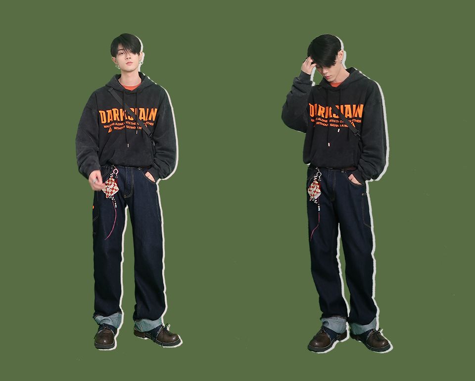 男装秋季穿搭潮男套装高级,男秋冬170穿搭潮服