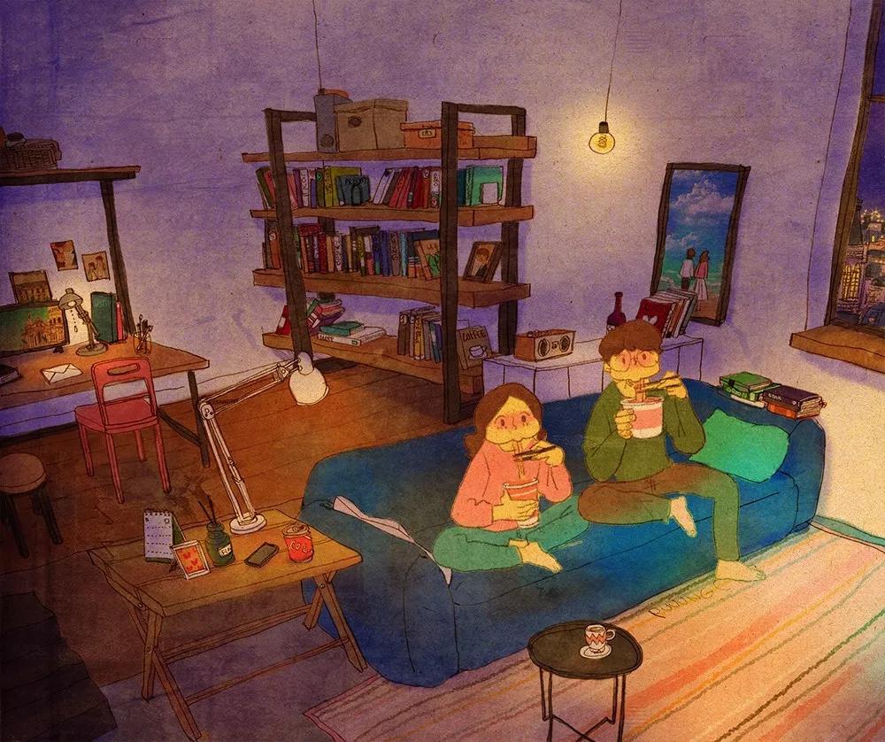 这些画也太甜了吧!!!看完只想谈!恋!爱