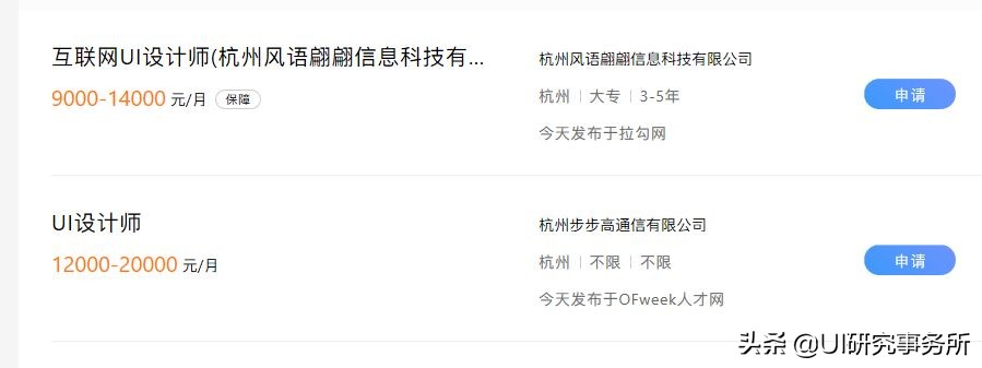 ui这个职业怎么样,ui就业前景和工资待遇