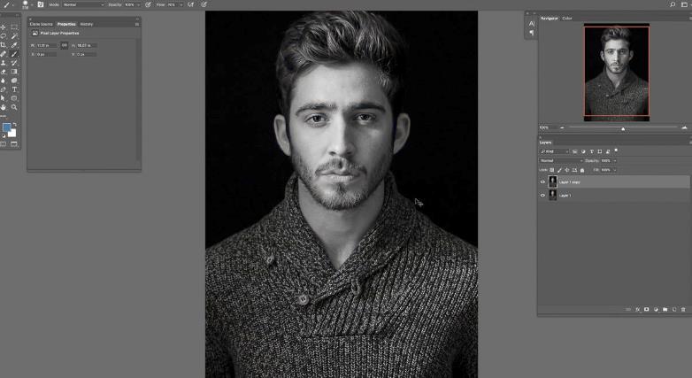 ps肖像处理,ps如何锐化人像面部