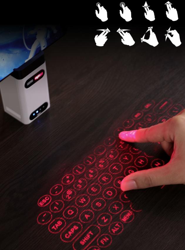 帅呆!钢铁侠中的激光投影键盘终于量产了,炫酷又好用