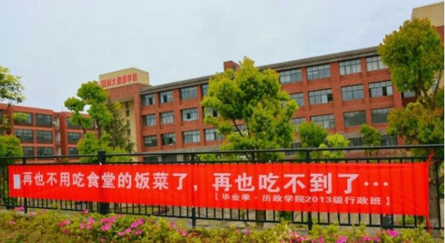 高校走心毕业标语惹哭网友,高校走心毕业季标语惹哭网友