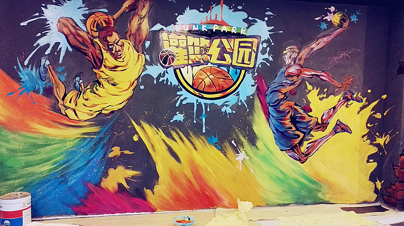 适合家里的墙绘图片零基础,墙绘简单又出效果的图