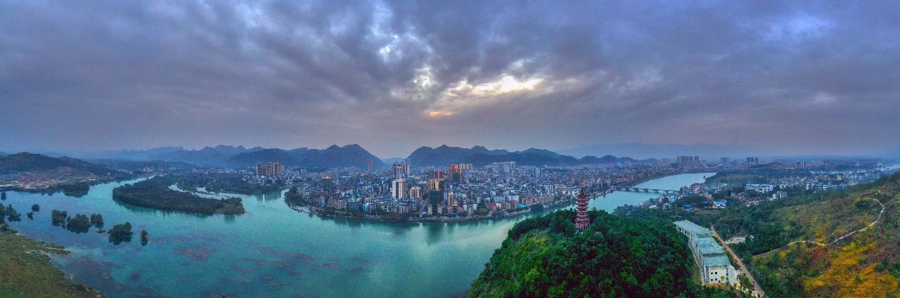 无人机拍摄的广西,桂林无人机拍风景视频