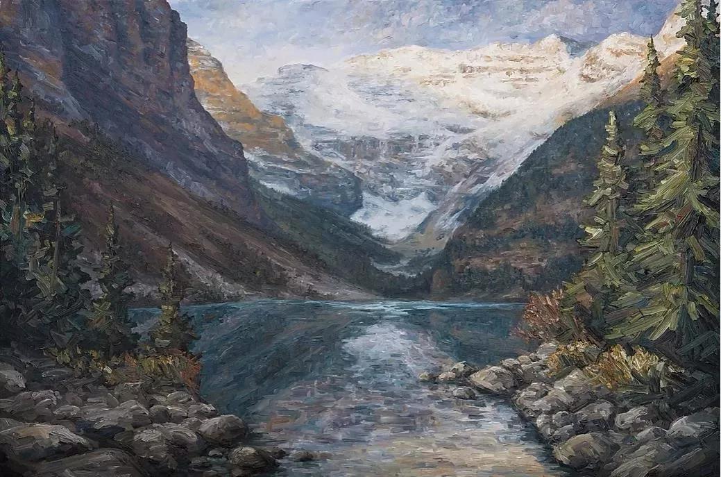 唯美壮丽的印象派风景油画,意境优美的古典风景油画欣赏