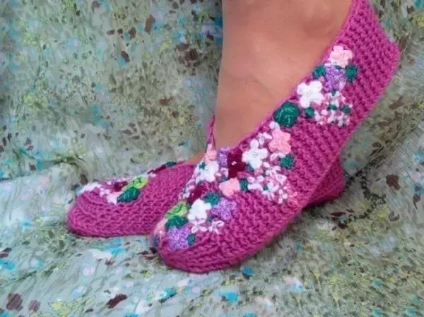 毛线拖鞋钩针方法视频教程全集,钩拖鞋能不能用4.0的钩针