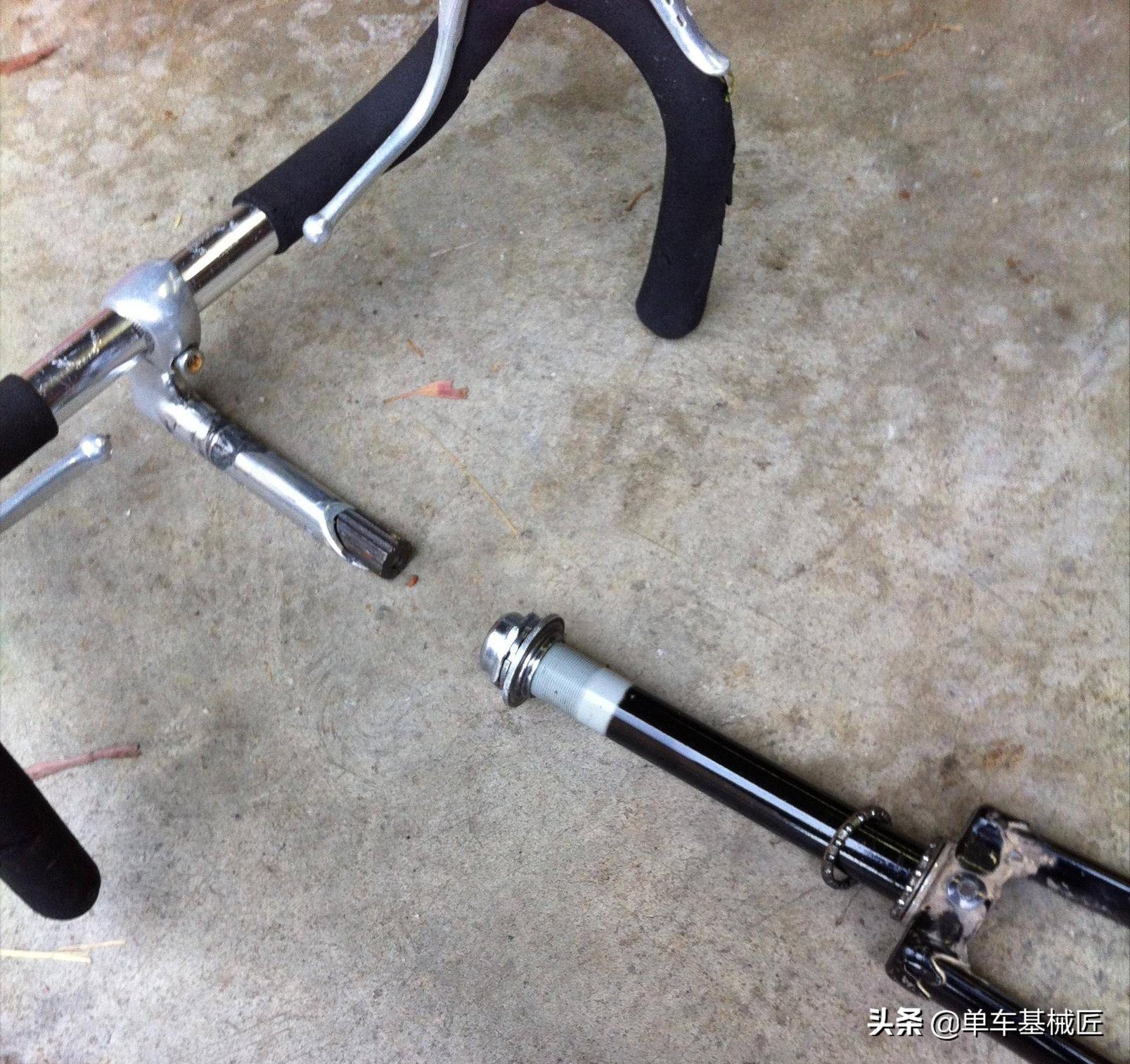 自行车前叉的碗组如何上紧,自行车前叉碗组组装图