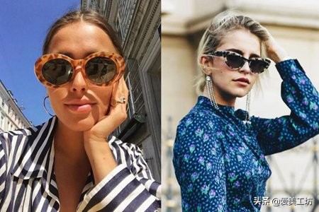 大牌墨镜女款搭配,复古椭圆形墨镜女时尚