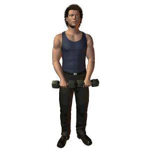 哑铃和器械健身哪个增肌快一些,哑铃和杠铃高效练二头