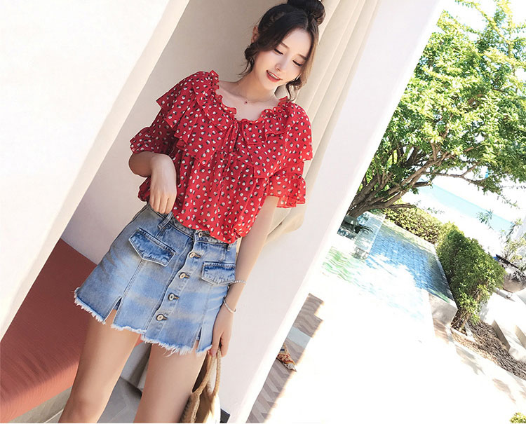 裙荷叶边超减龄,半身荷叶裙高档气质