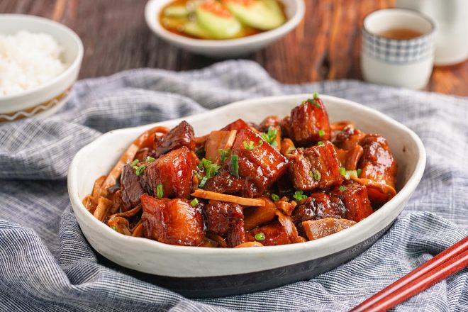 笋干烧肉下饭的做法,笋干烧肉喷香入味超级下饭