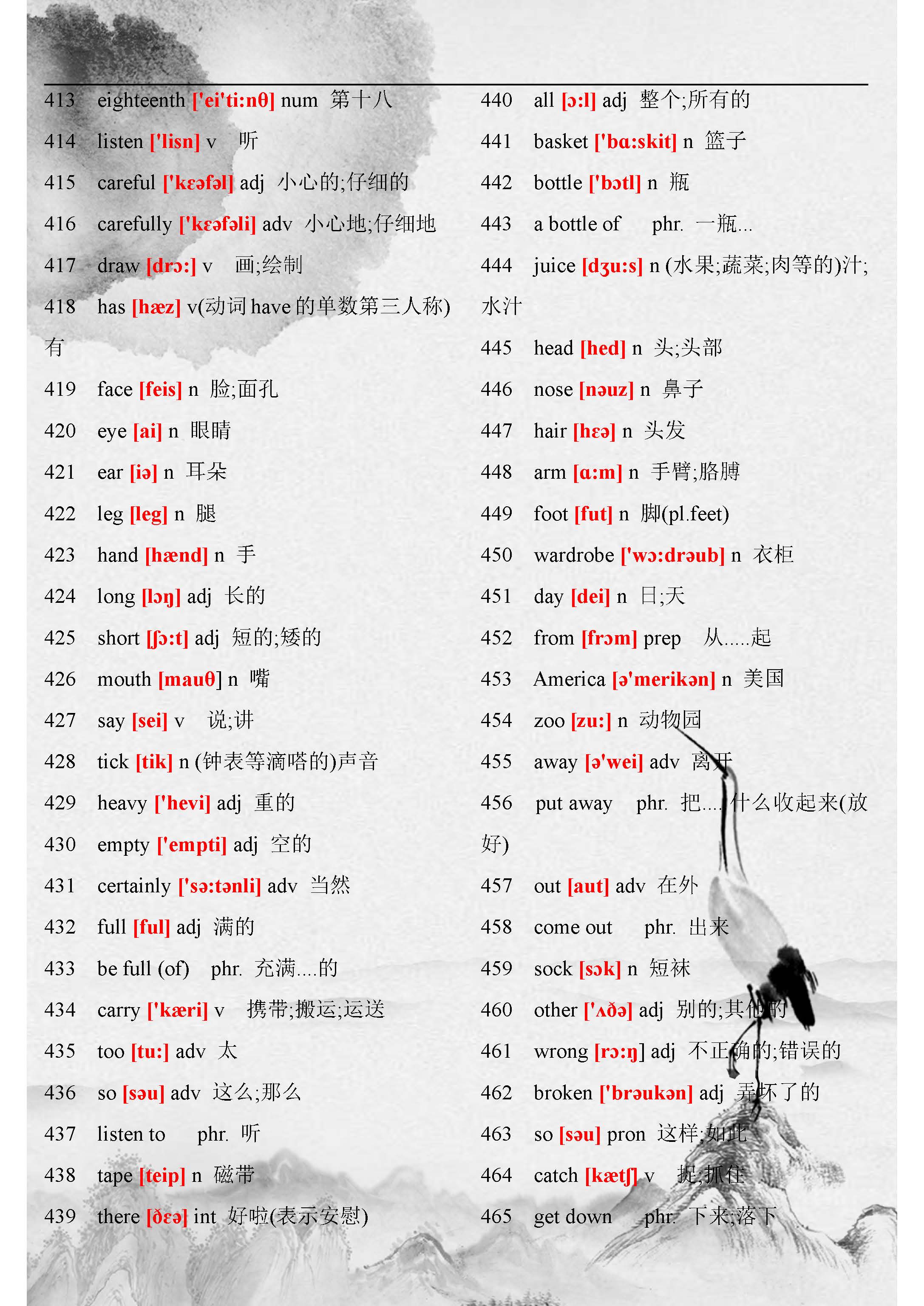老教师的英语单词,初中英语老师整理的知识点