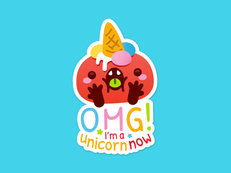 桃子卡通logo设计,有创意并简单的logo