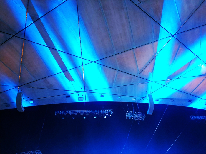 国家奥体中心灯光秀,鸟巢朝阳灯光节