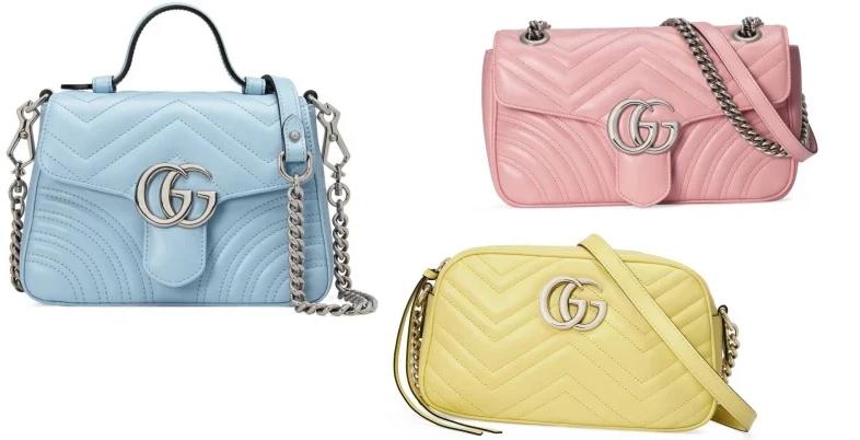 gucci马卡龙色sylvie包,gucci马蒙包马卡龙怎么搭配