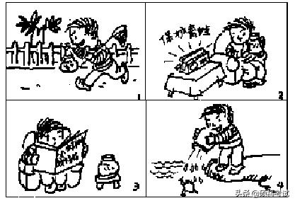 一二年级语文看图写话50篇含范文,看图写话必考一二年级范文和图