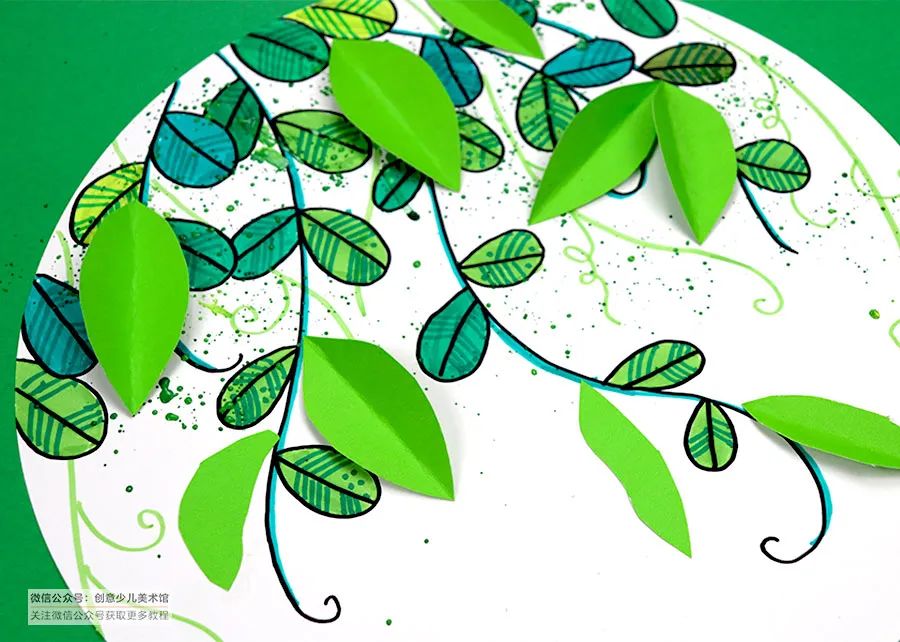豌豆荚手工画,美术作品豌豆荚创意画小班