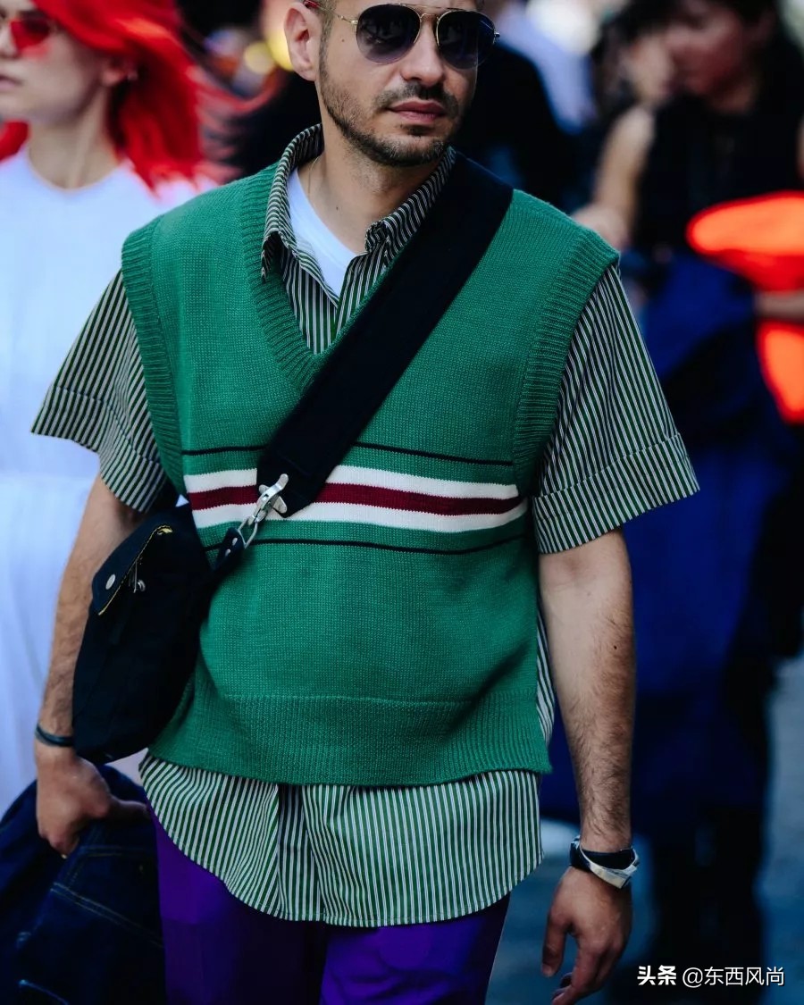 衬衣式t恤男穿搭,t恤最新潮穿法男
