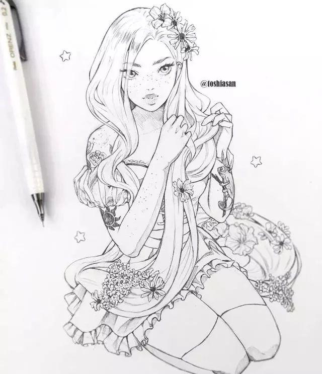 动漫线稿大全,动漫线稿分享