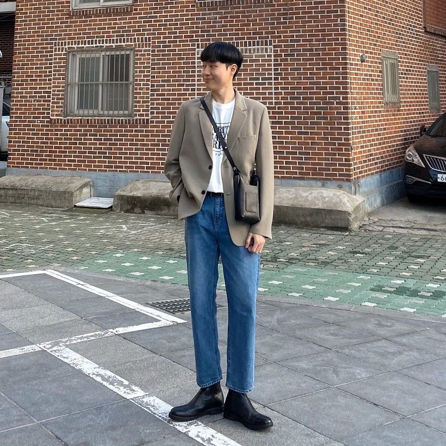 韩国男生穿衣搭配小视频,小西装搭配男欧巴