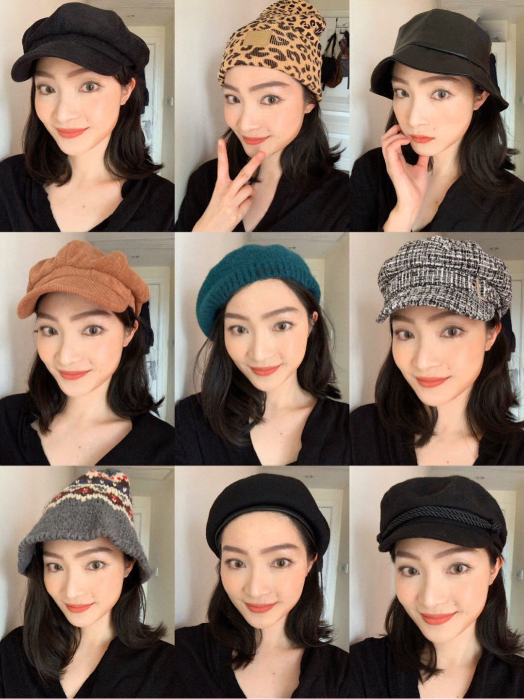 秋冬百搭超级好看贝雷帽,高级感穿搭冬季贝雷帽