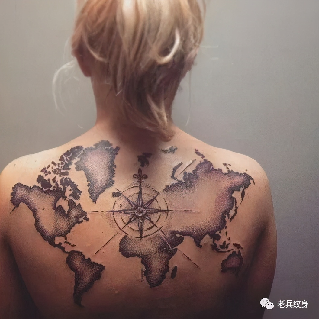指南针纹身图画教程,指南针纹身的正确方法