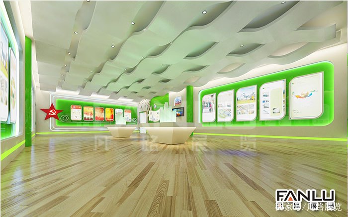 装修材料展厅设计效果图,展厅装修施工流程详解