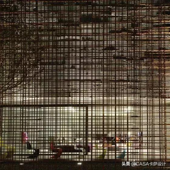 禅意格栅,禅意木格栅图片