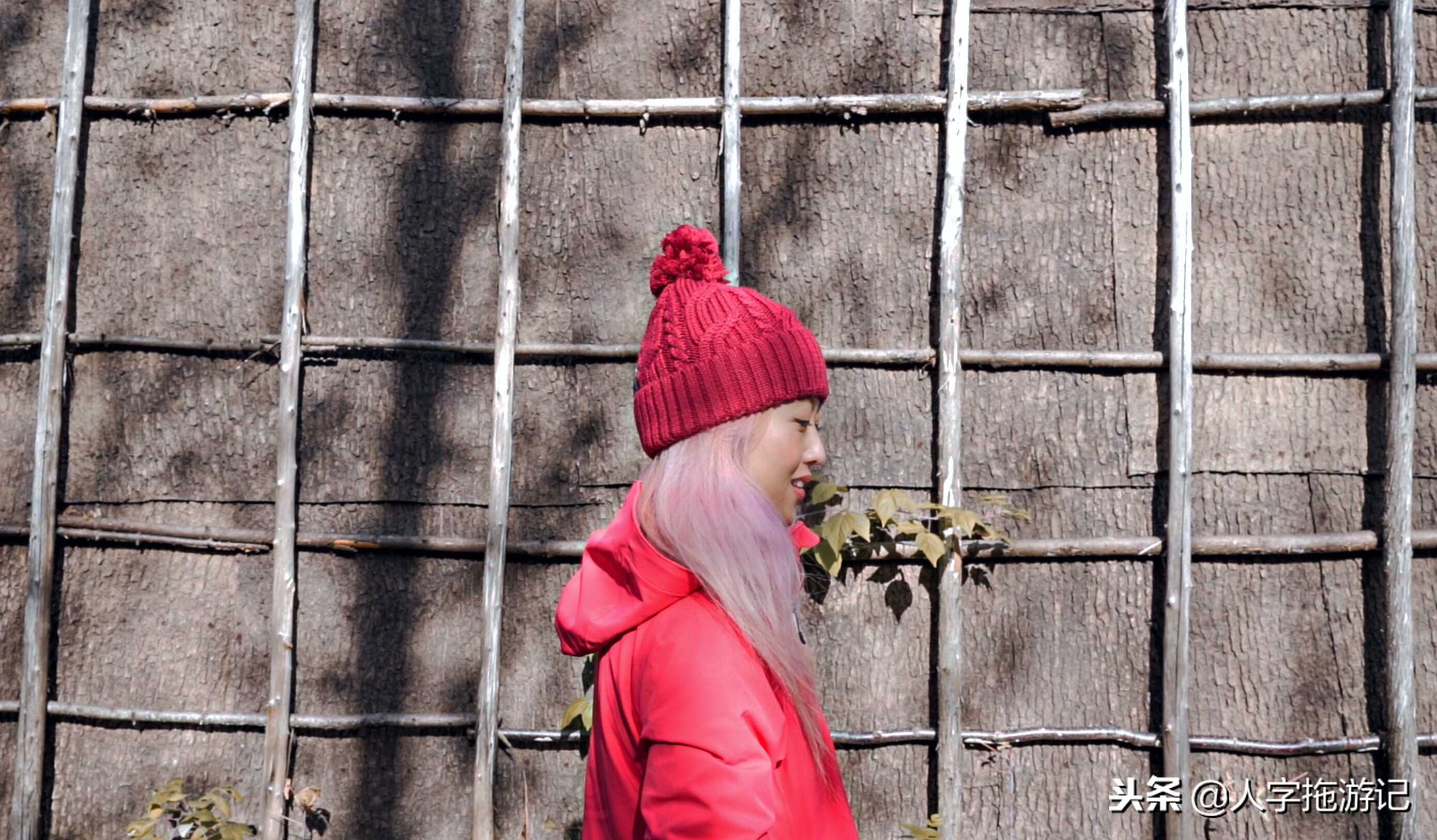 冬日极客,加拿大Wendake穿着狼爪去狼族