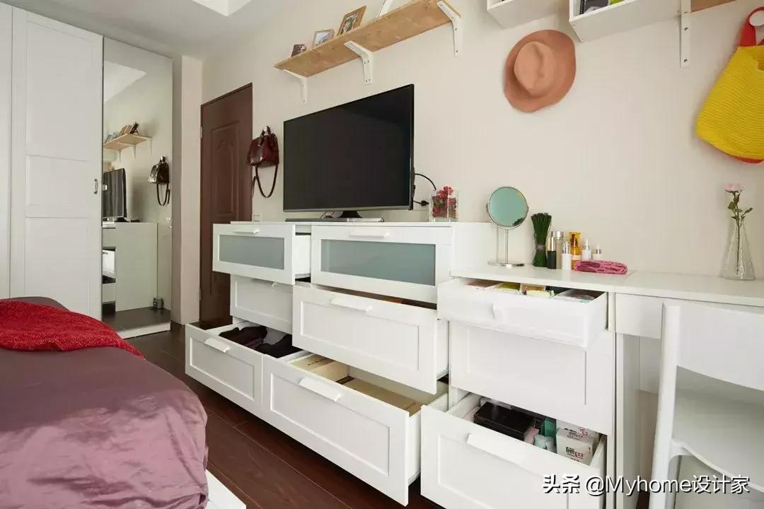 宜家旧房改造翻新书房,宜家书桌梳妆台