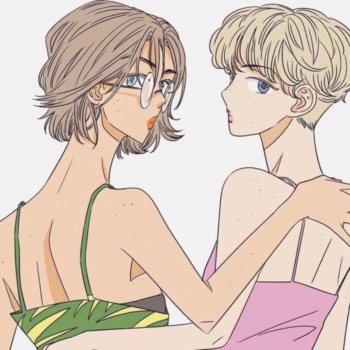 中性头像手绘森系,头像创意个性独特原宿手绘