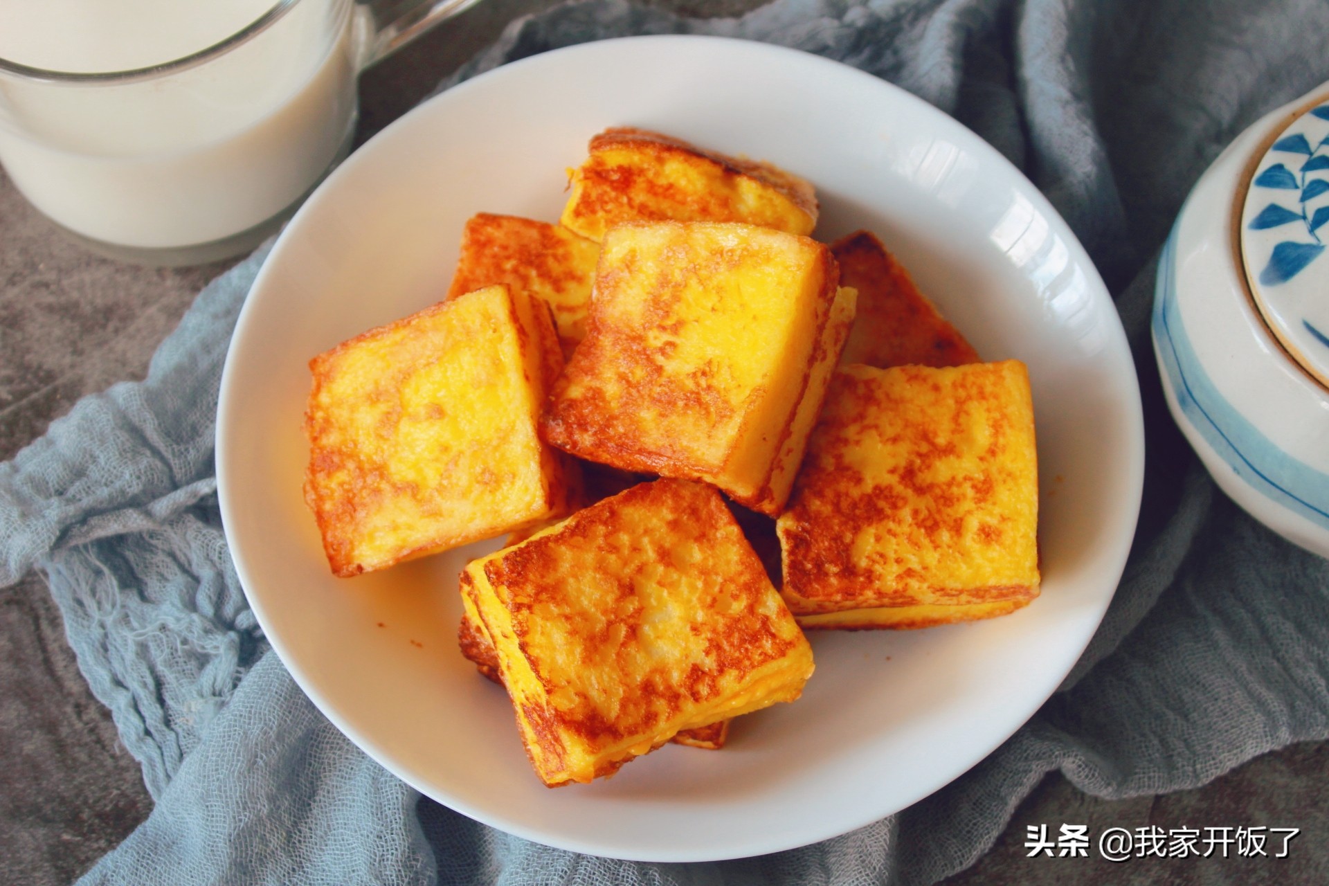 西多士的做法大全家庭版,平底锅爆浆芝士西多士