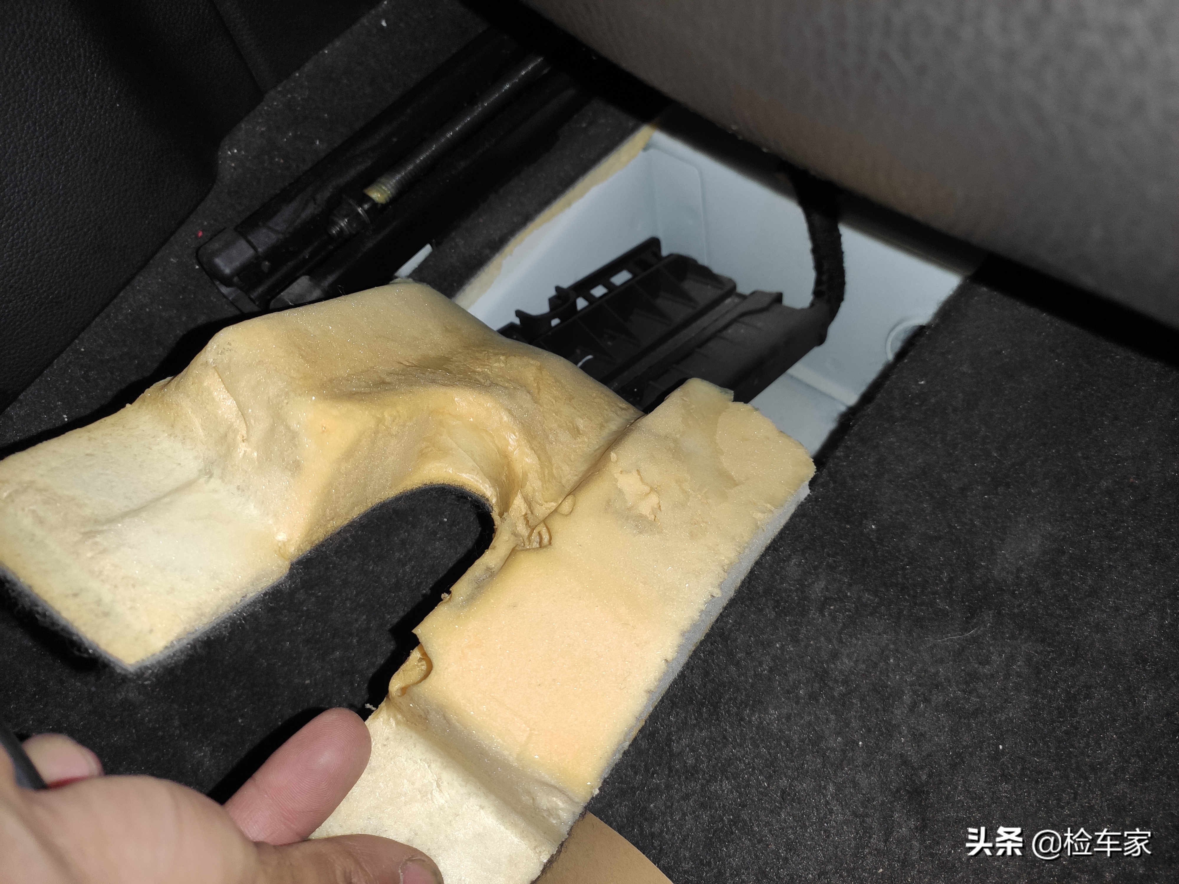 东北客户异地委托检测别克英朗，车尾焊接不敢买，客户：怕冻掉了