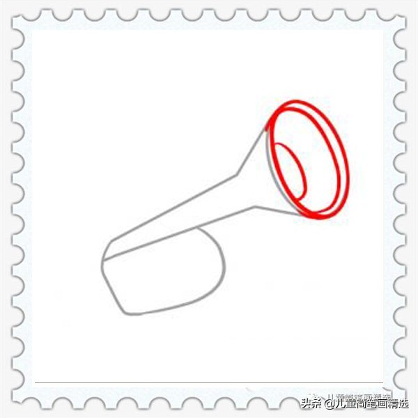 儿童乐器简笔画,儿童简笔画小蛋筒