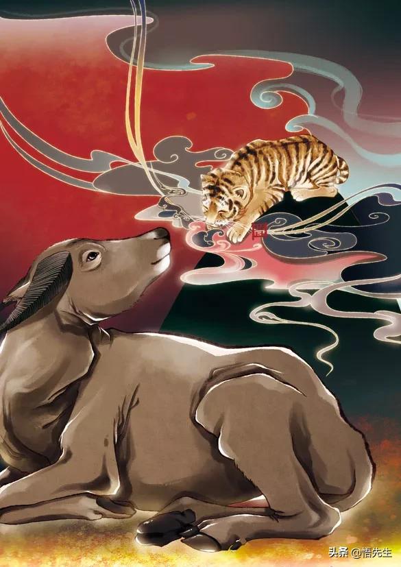 十二生肖接班图诗配画,又萌又暖,你喜欢自己的属相吗?