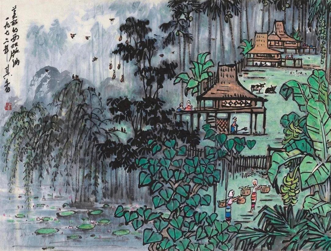 水墨画夜景欣赏,画夜景最好的中国画