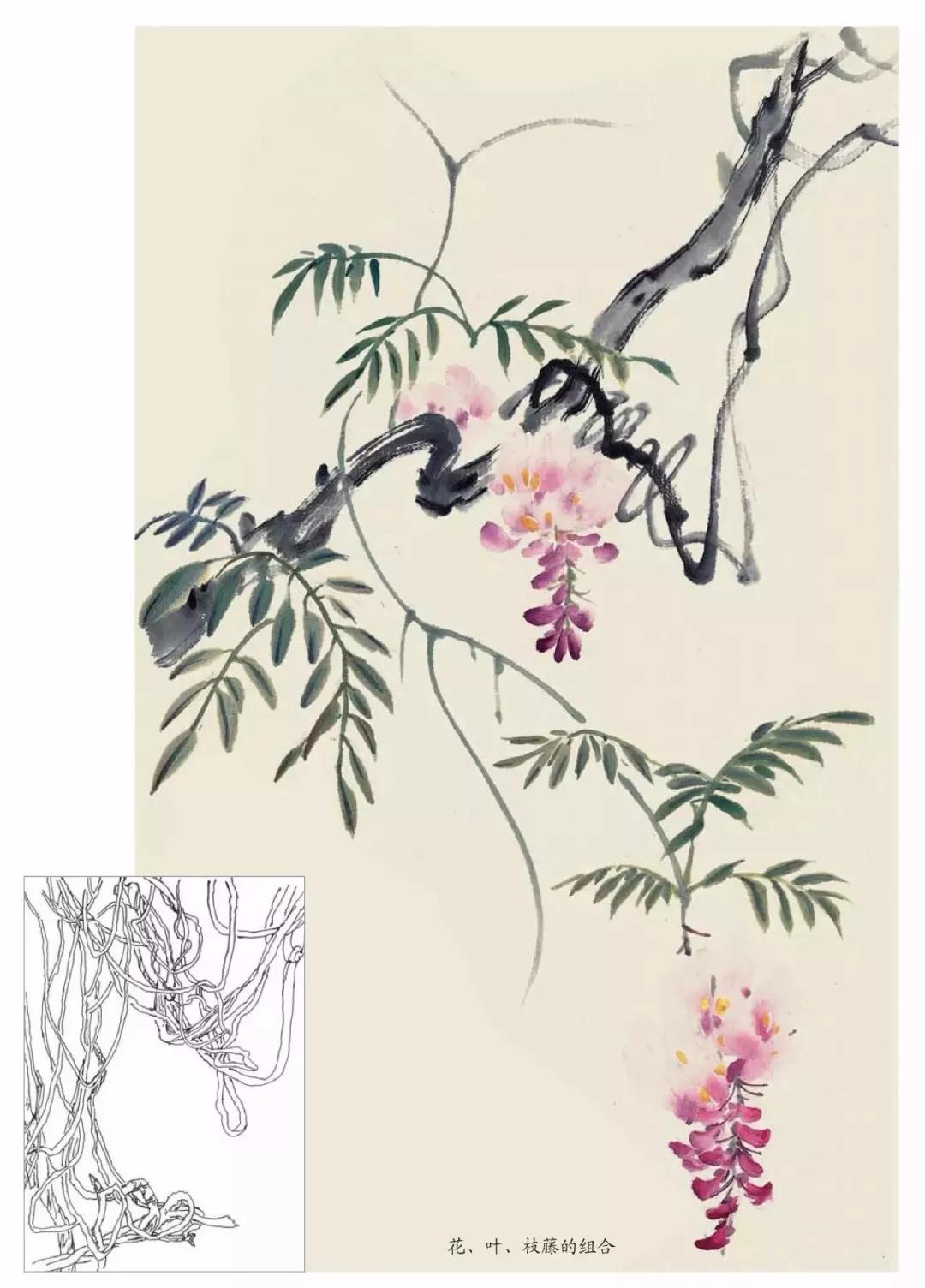 国画春景花鸟图,正是春天好风景