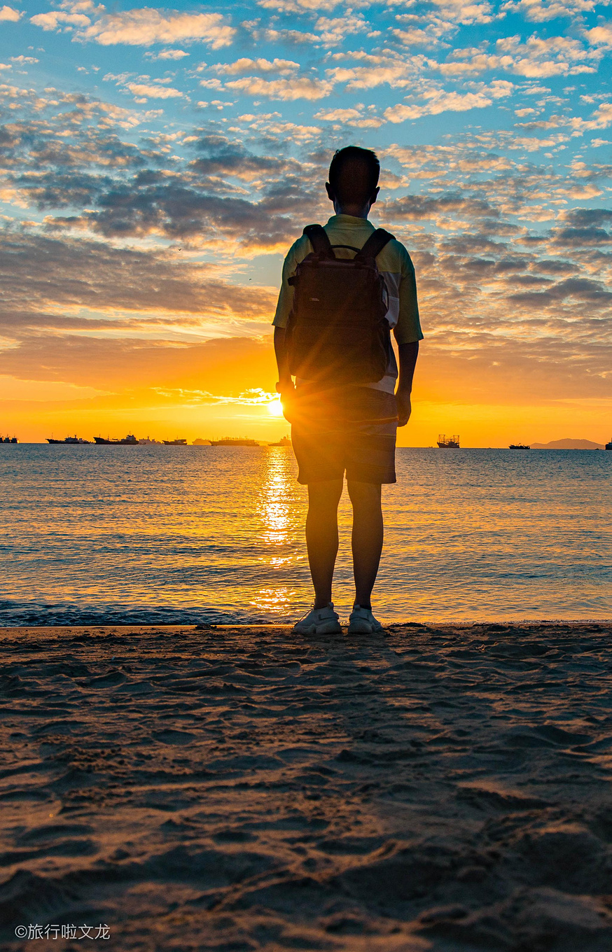三亚的清晨和晚上,三亚的黄昏美不胜收