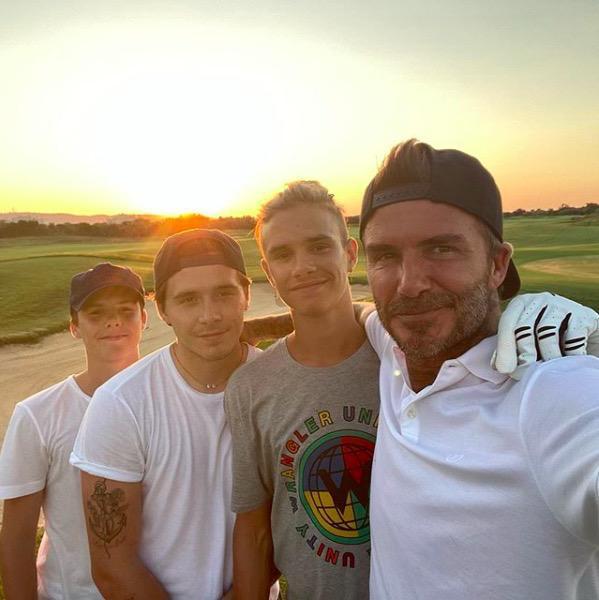 贝克汉姆儿子啃老吗,贝克汉姆和三个帅气儿子