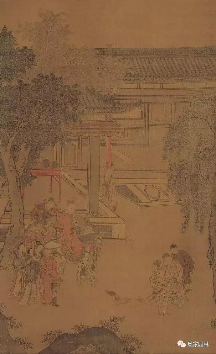 凰家园林,中国风庭院别墅绘画