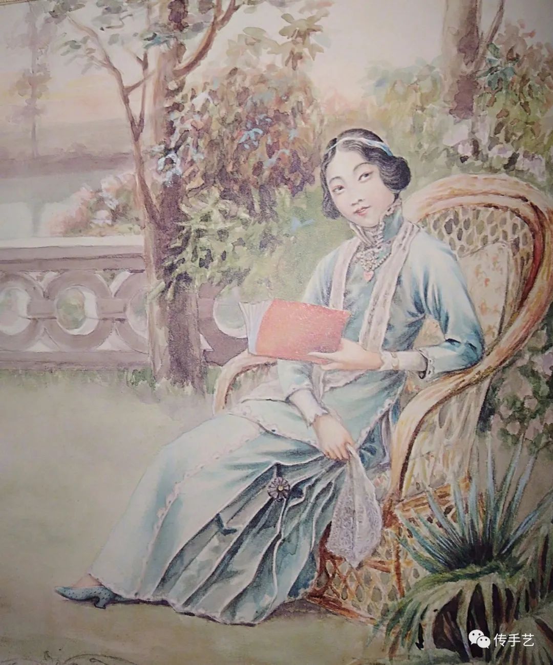 听过“塑身衣”，听过“塑脸领​”吗？民国显瘦第一神器