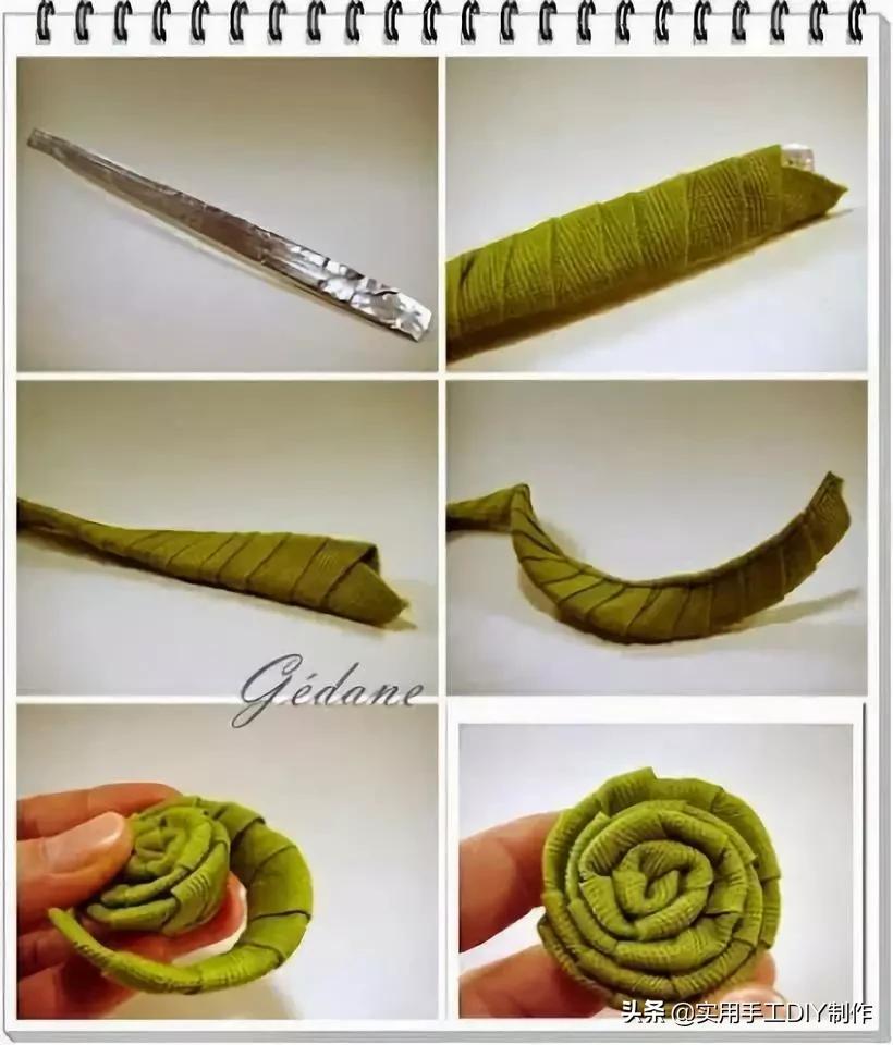 布艺玫瑰花的作品,花朵布艺作品