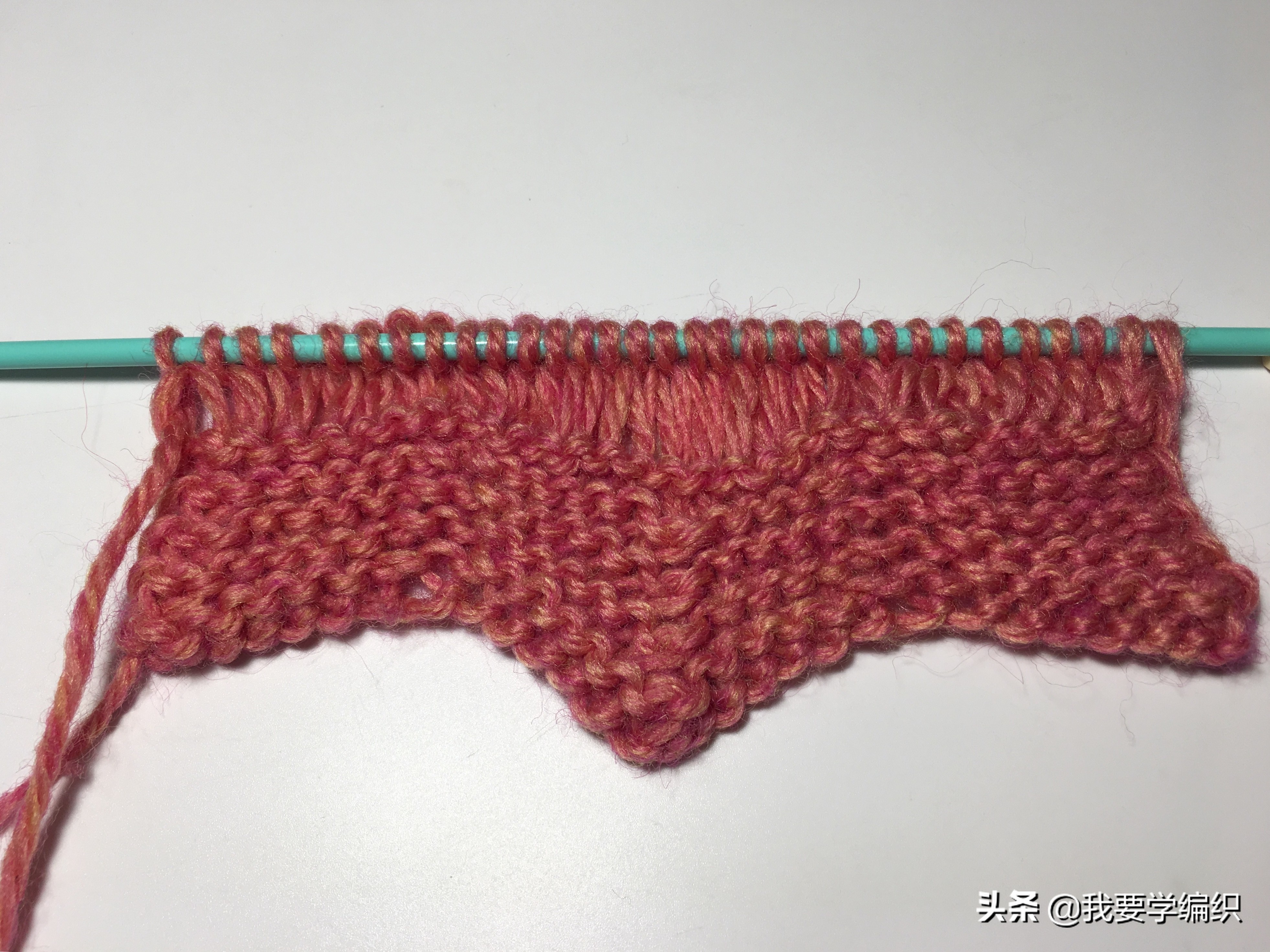 波浪围巾钩织教程,棉花糖毛线编织波浪围巾