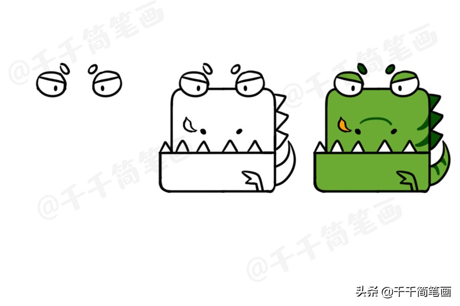 100个动物简笔画老虎,30种动物简笔画