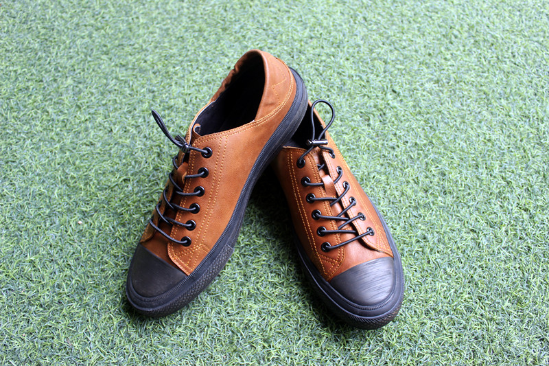 哈森男鞋秋季新款英伦板鞋,哈森鞋复古棕