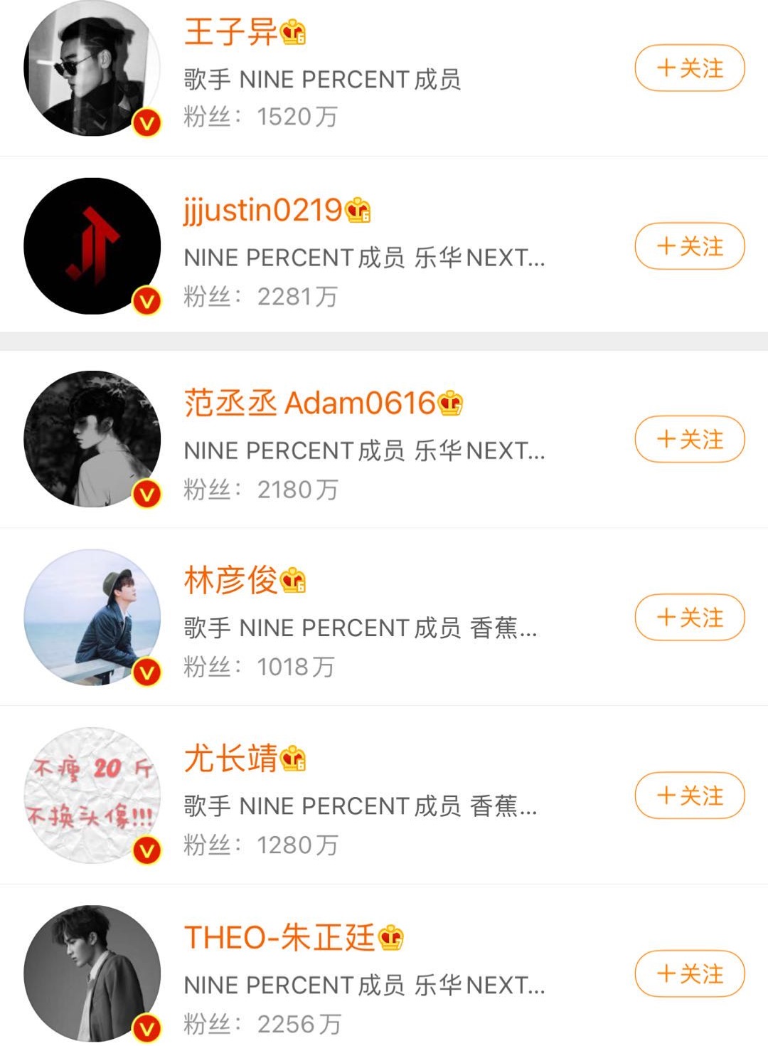 蔡徐坤出道之后再遇张艺兴,蔡徐坤在微博上关注了哪些明星