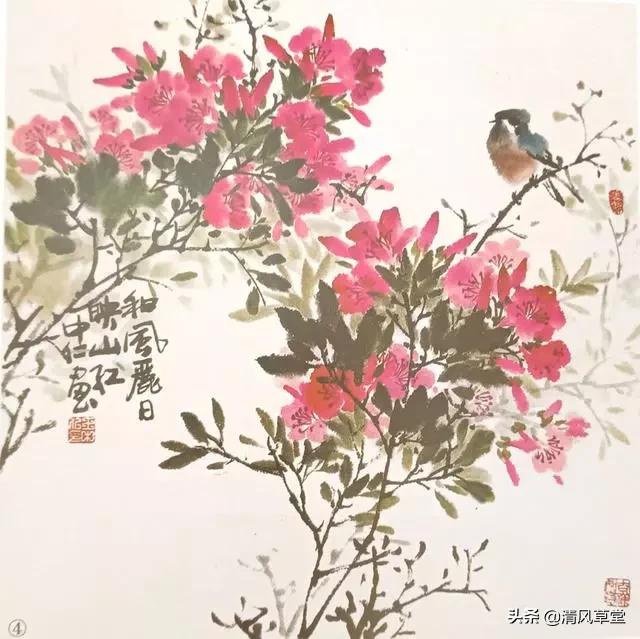 少儿国画花卉画法视频,各种花卉的100种画法