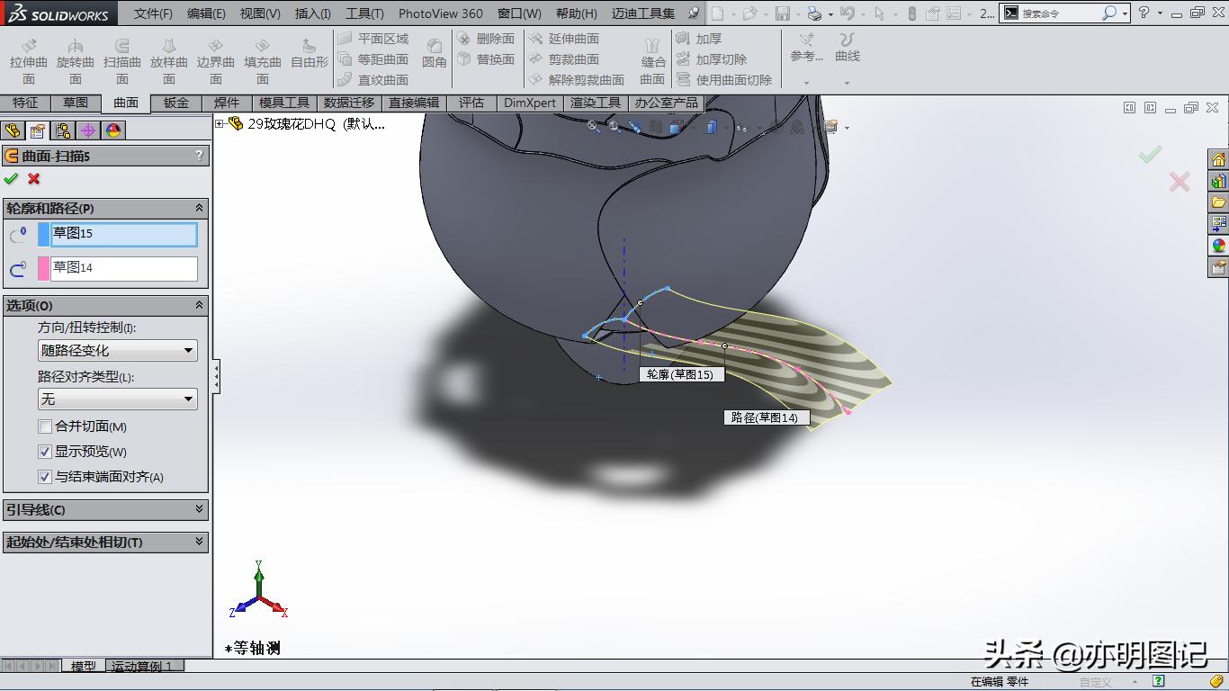 solidworks玫瑰花建模教程,玫瑰花建模solidworks尺寸图