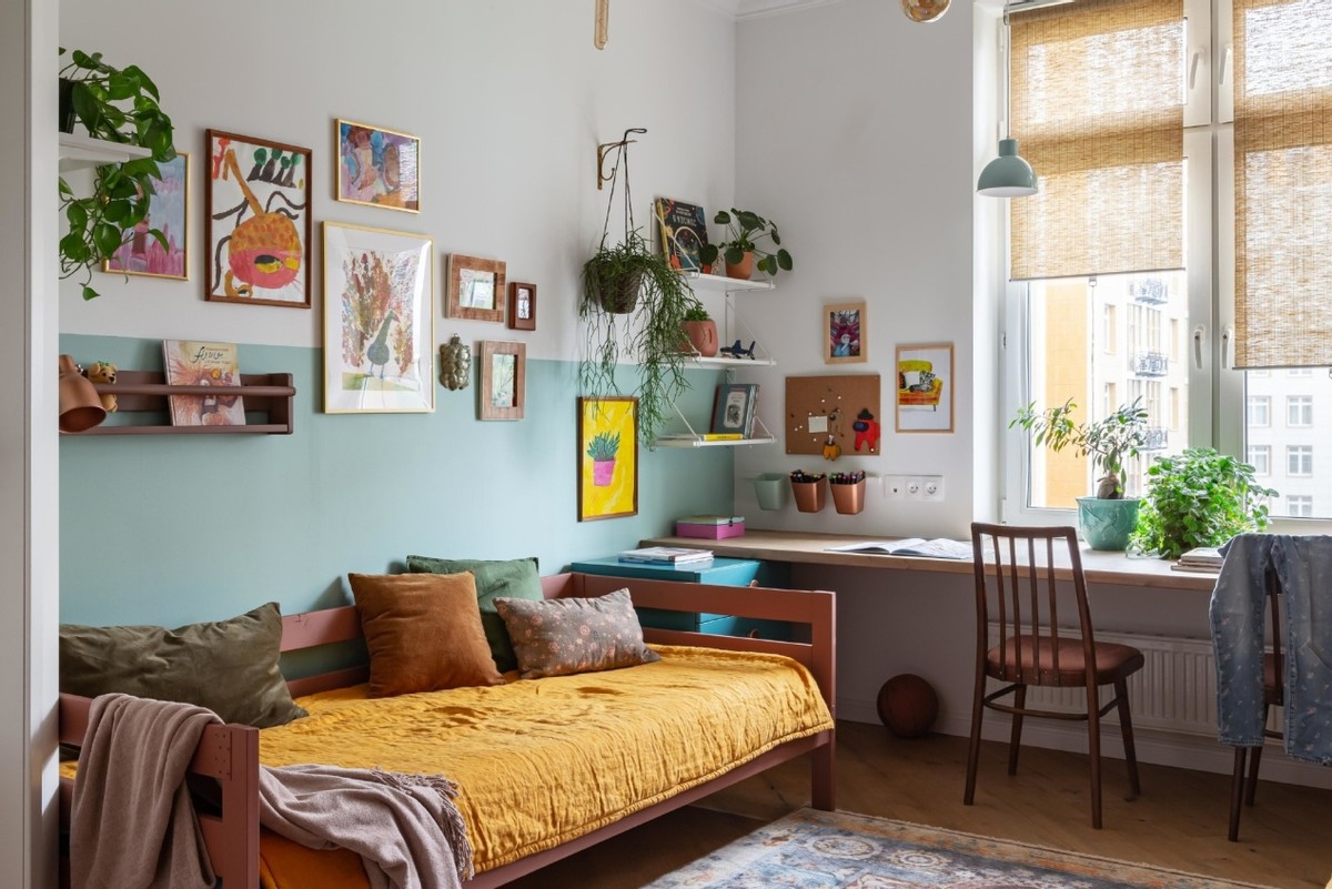 65平两室小户型装修原木,木色和绿色系小户型家装