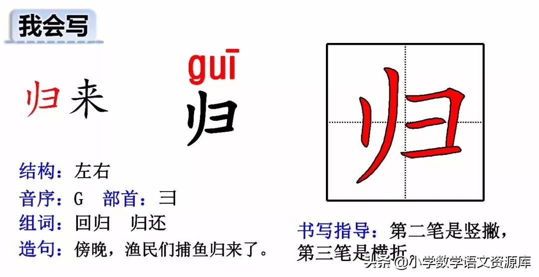 二年级上册生字部首组词造句表格,二年级上册生字偏旁部首造句